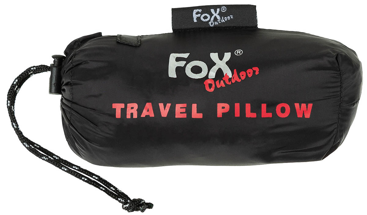 Fox Outdoor felfújható utazási párna, fekete
