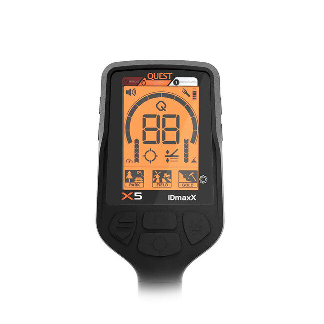 Quest X5 IDmaxX vízálló fémdetektálás