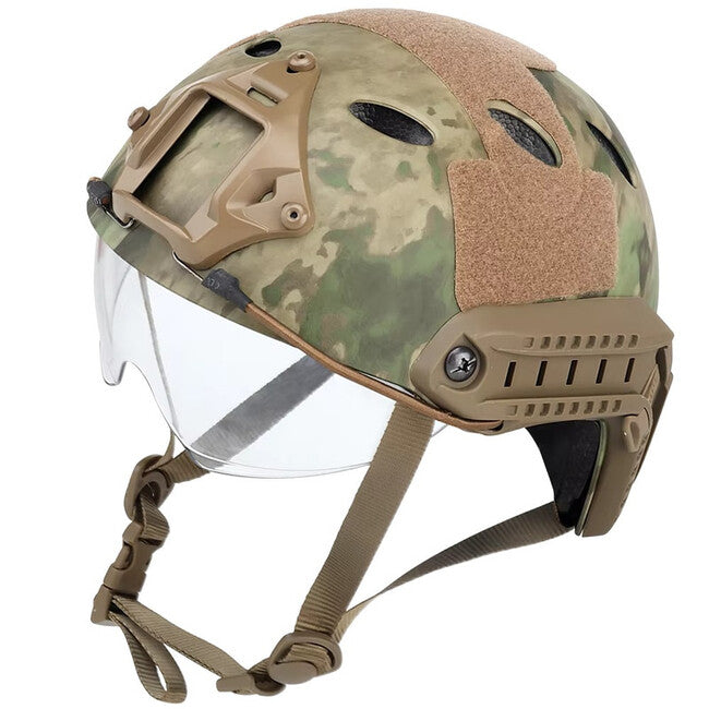 DRAGOWA Tactical Fast PJ taktikai sisak szemüveggel Bolt, ACU (tanúsítás nélkül)