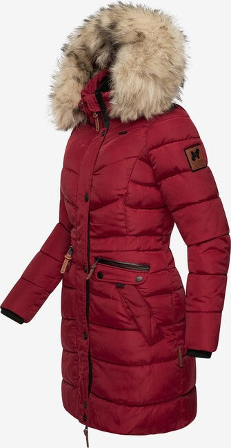 Navahoo Paula női kapucnis téli parka, Dark red