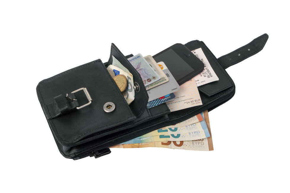 BasicNature Belt Safe övtáska, fekete