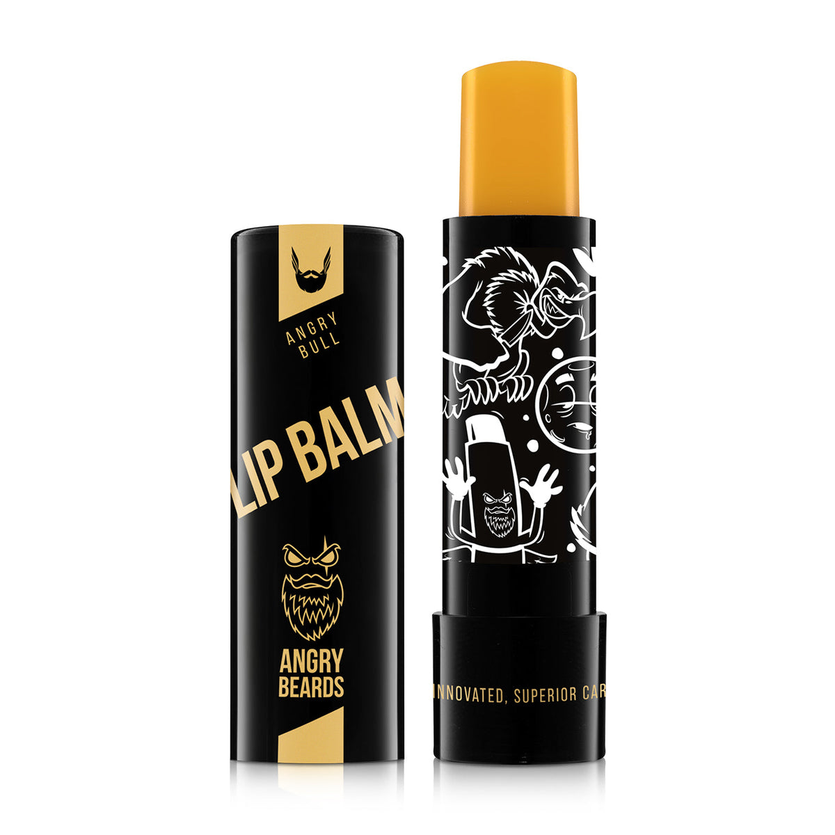 ANGRY BEARDS Energizáló Lip Balm Bull ajakvédő balzsam, 4,8 ml