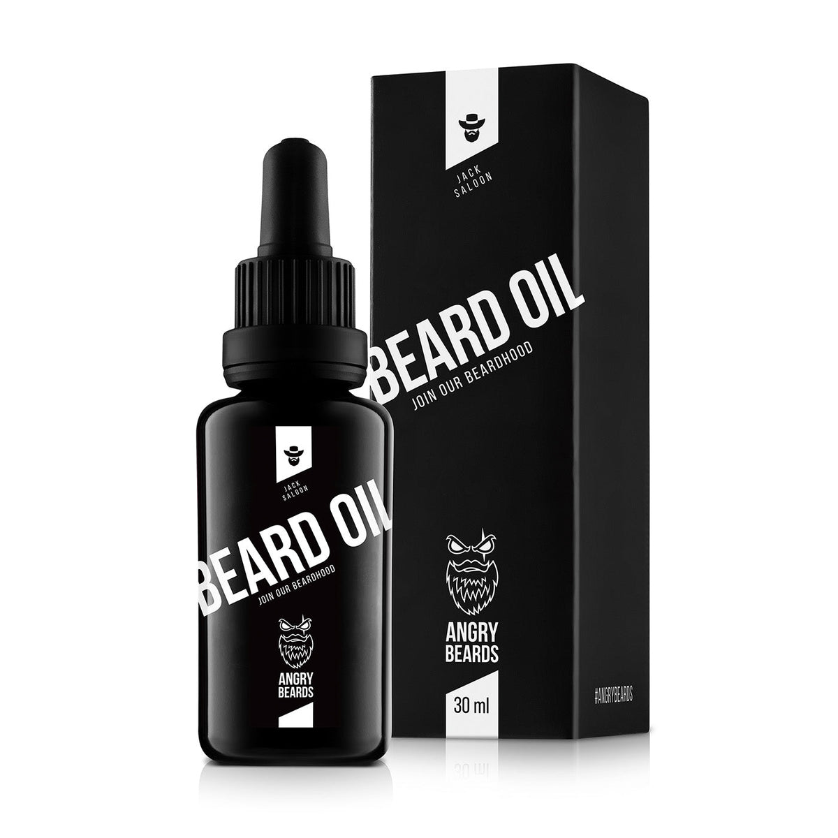 ANGRY BEARDS Jack Saloon szakáll- és bajuszolaj, 30 ml