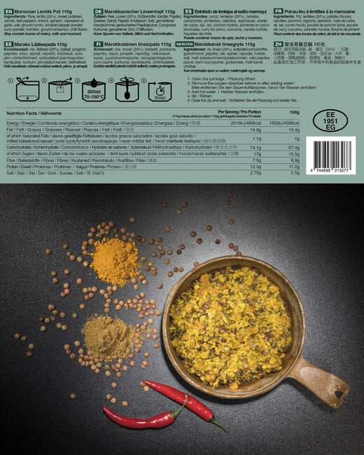TACTICAL FOODPACK® marokkói lencse