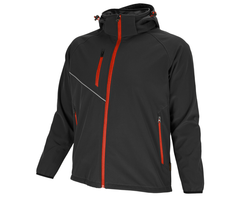 BENNON FORCE softshell kabát, fekete/piros