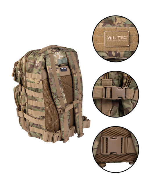 Mil-Tec US assault hátizsák Large Woodland-Arid, 36L