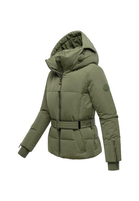 Marikoo Aleyna16 női téli kapucnis kabát, olive leaf