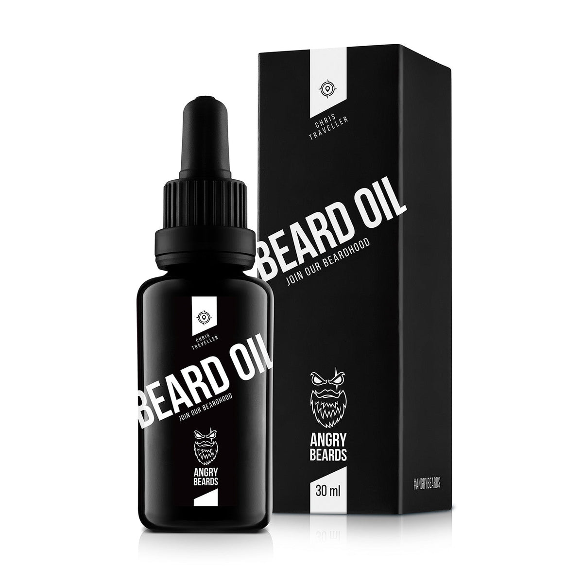 ANGRY BEARDS Christopher The Traveller szakállolaj és bajuszolaj 30 ml