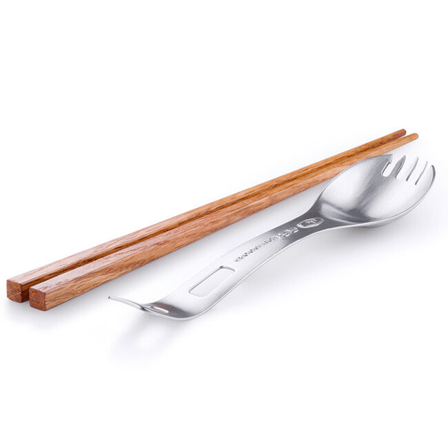 GSI Outdoors Glacier rozsdamentes spork fa botokkal