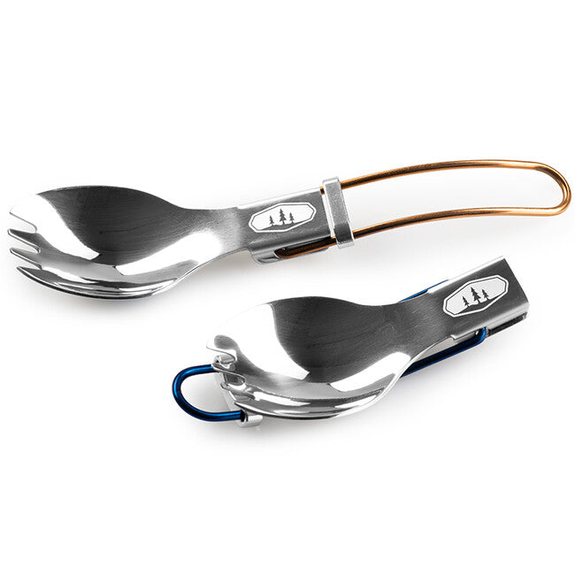 GSI Outdoors Glacier Folding Spork összecsukható kanalvilla, narancssárga