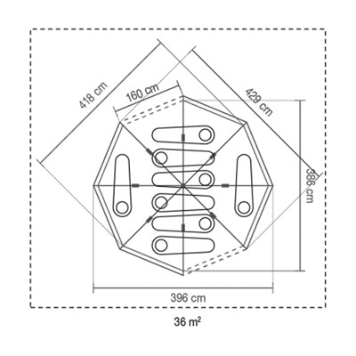 Coleman Octagon BlackOut sátor 8 személyes