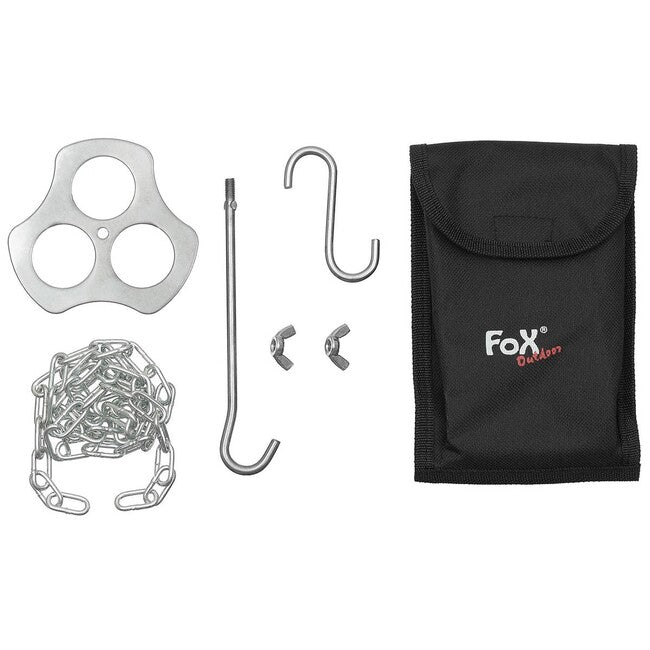 Fox tripod tartó tűz fölé