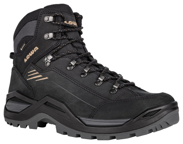 LOWA Renegade EVO GTX MID férfi túrabakancs, black/dune