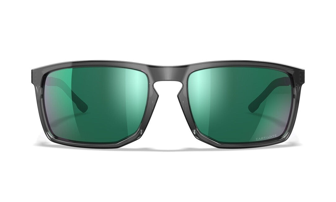 Wiley X Axe napszemüveg Captivate Polarized Green Mirror/ Gloss Crystal Grey