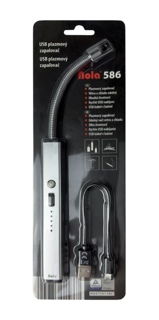 NOLA 586 plazma flexibilis USB öngyújtó
