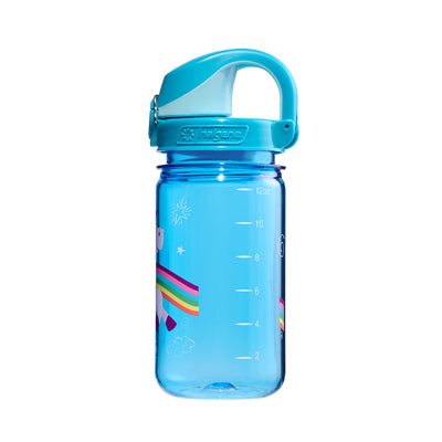 Nalgene Grip-n-Gulp Sustain gyerek vízpalack 0,35 L, blue unicorn