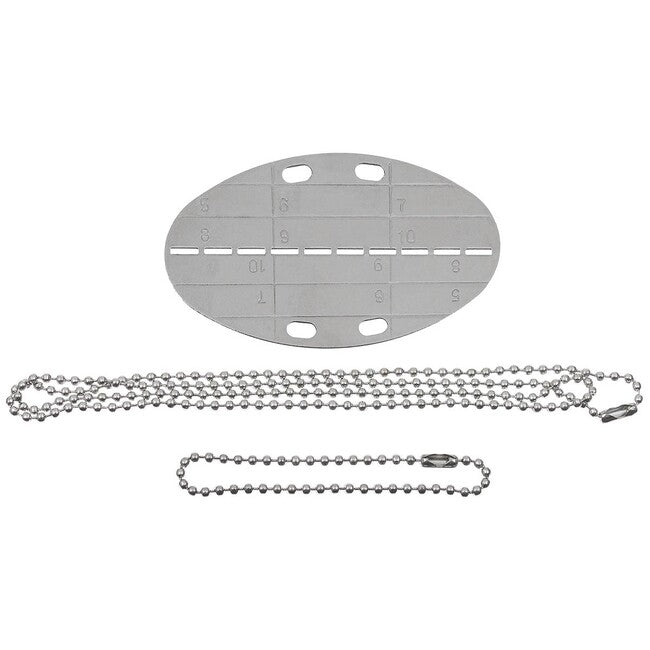 MFH ovális Dog Tag azonosító lánccal