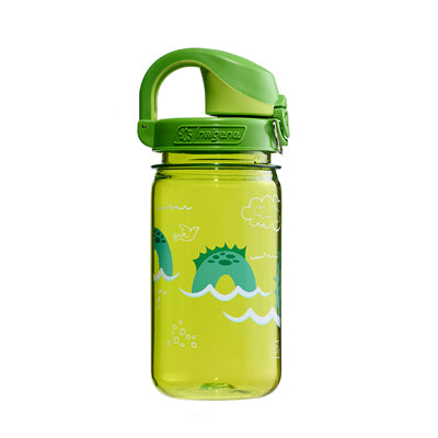 Nalgene Grip-n-Gulp Sustain gyerek vízpalack, green nessie, 0,35 L