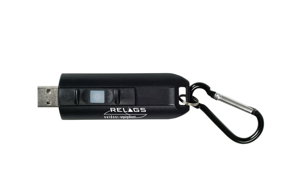 BasicNature USB LED kulcstartó, fekete