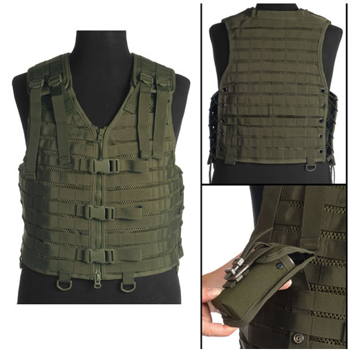 Mil-Tec Modular System taktikai mellény, fekete