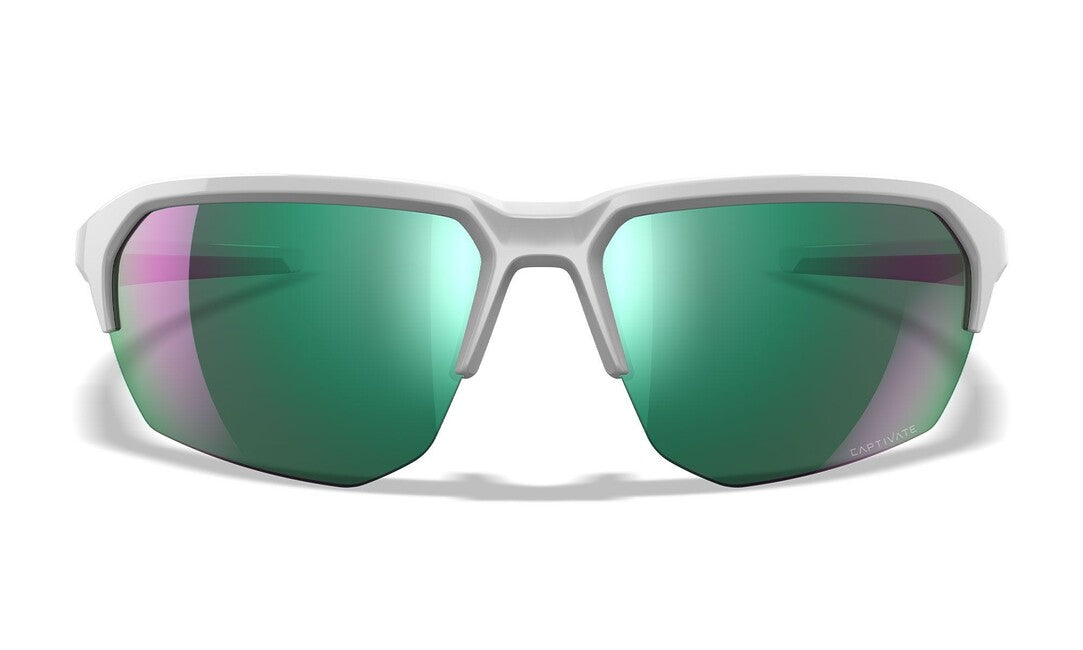 Wiley X Jakl napszemüveg Captivate Polarized Green Mirror/ Polished White