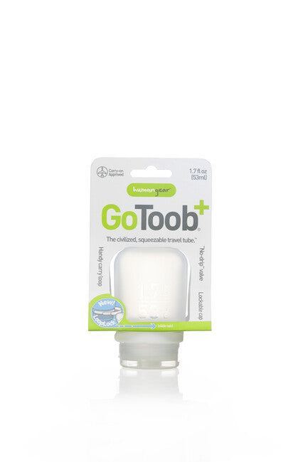 Humangear GoToob+ szilikon utazási palack/edény, narancssárga, 53 ml