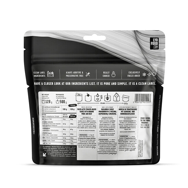 LYOfood bolognai metélt 500g