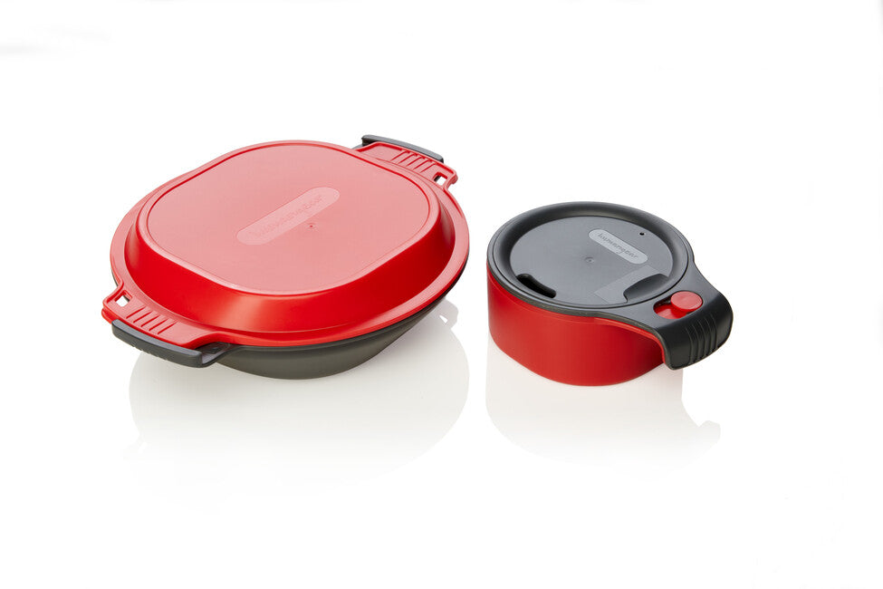 Humangear GoKit Deluxe ételhordó, szénszürke-piros