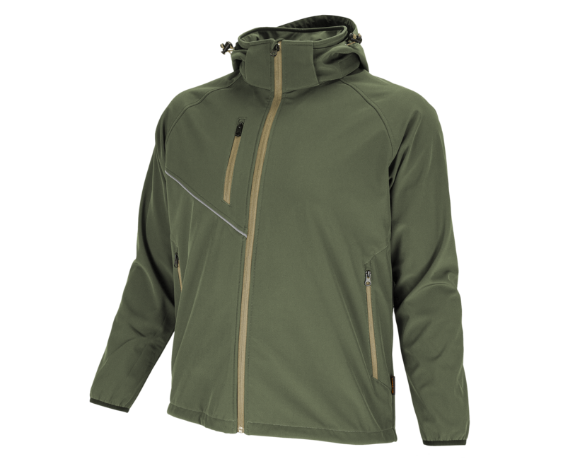 BENNON FORCE softshell kabát, fekete/homokszínű