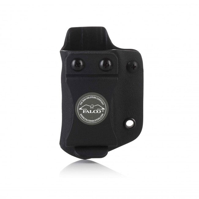 Falco Kydex tok F901 2021 egy tárhoz Glock 19 tárakkal kompatibilis, fekete balos