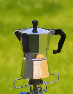 Origin Outdoors Espresso kávéfőző 3 csészéhez, rozsdamentes