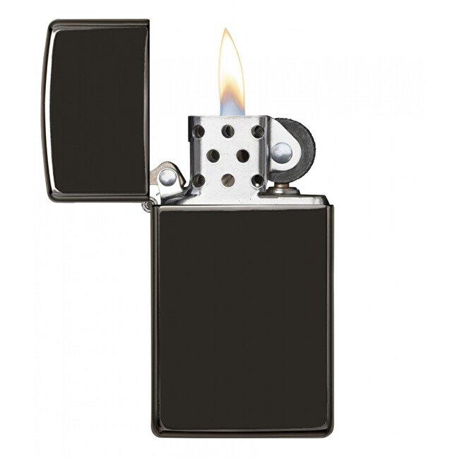 Zippo Ebony™ Slim® benzinöngyújtó, sötétszürke