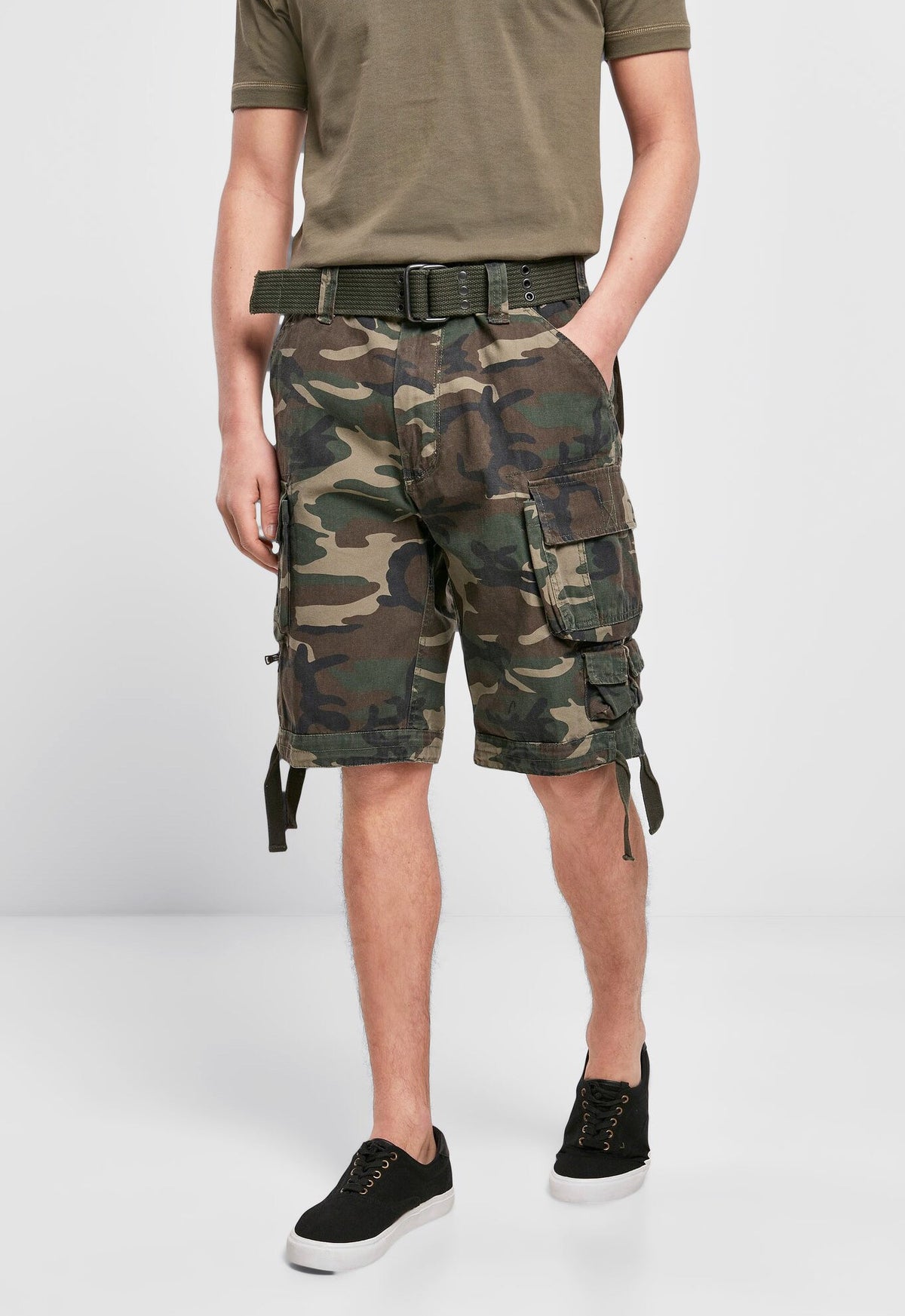 Brandit Savage kraťasy Vintage, Woodland