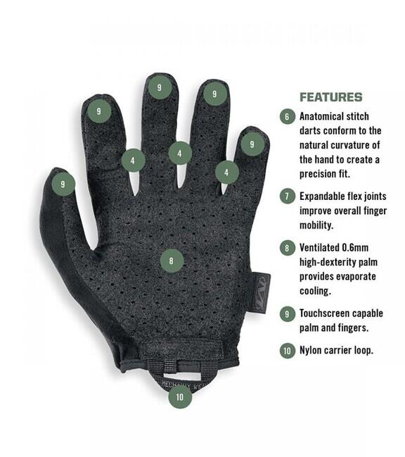 Mechanix Wear Vent Specialty kesztyű, fekete