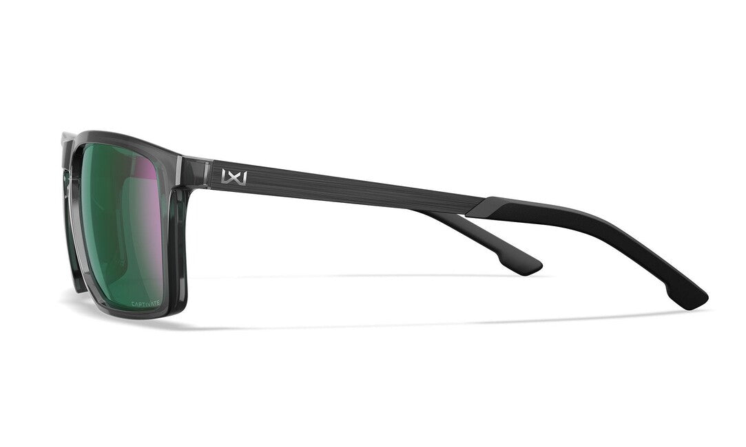 Wiley X Axe napszemüveg Captivate Polarized Green Mirror/ Gloss Crystal Grey