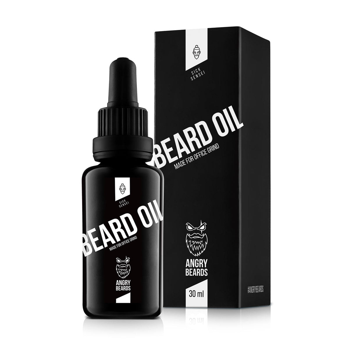 Angry Beards Sick Sensei szakáll- és bajuszolaj, lila, 30 ml