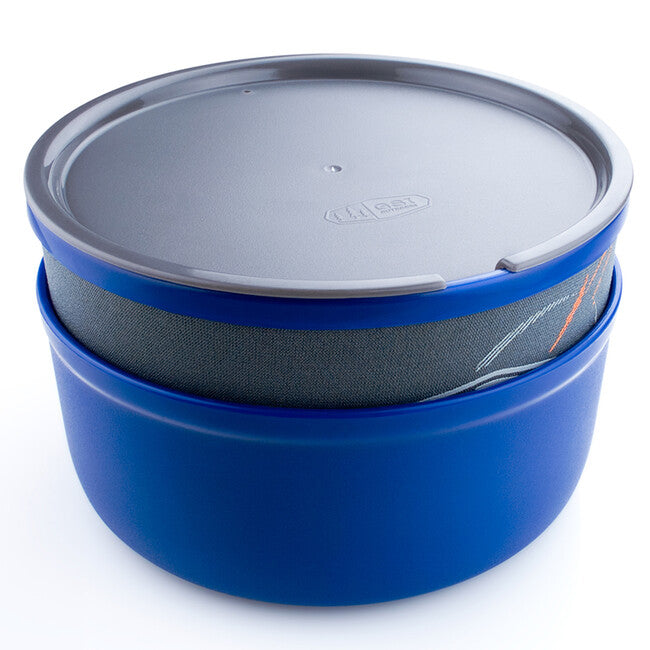 GSI Outdoors 591 ml tál és hőszigeteelt bögre készlet neoprénnél, kék