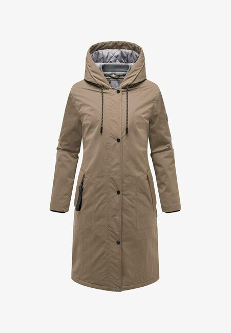 Marikoo Ledalaa női kapucnis téli parka, stone brown