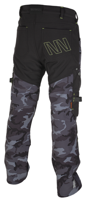 BENNON CAMOS softshell nadrág, fekete/szürke