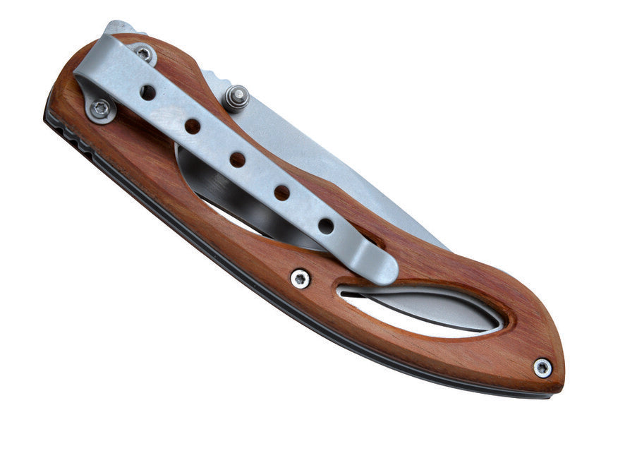 Baladeo ECO160 Maringa zsebkés, 8,5 cm penge, 420 acél, fa markolat