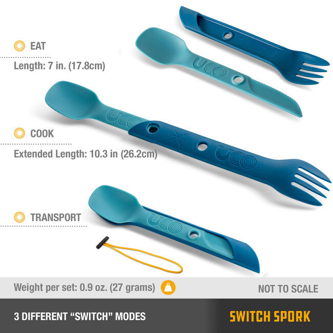 UCO Switch klasszikus Spork evőeszköz készlet, kék