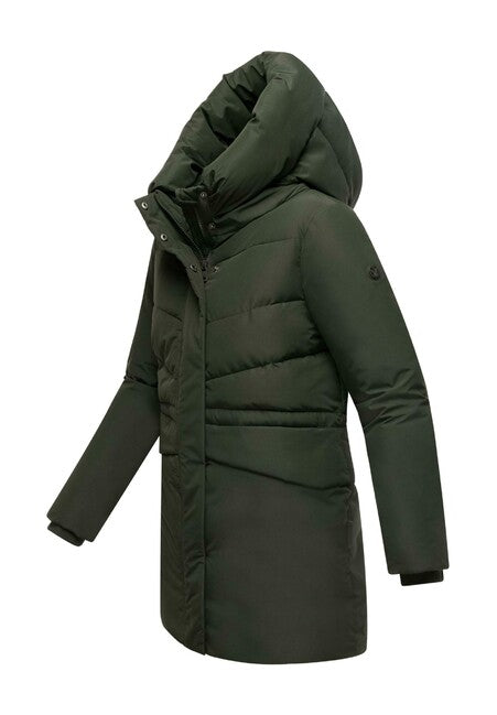 Marikoo Delilah16 női kapucnis téli kabát, Dark olive