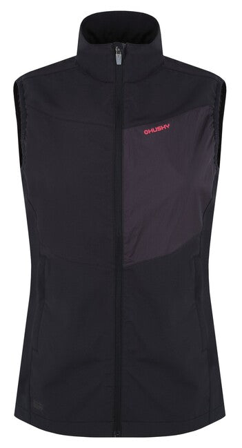 HUSKY Salien női softshell mellény, fekete