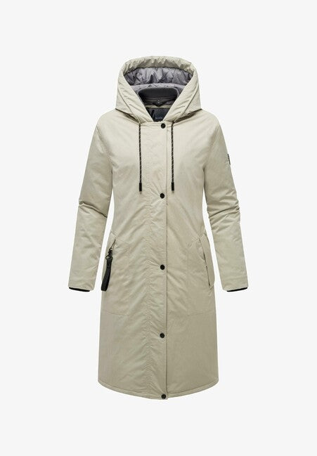 Marikoo Ledalaa női téli parka kapucnis, pebble grey