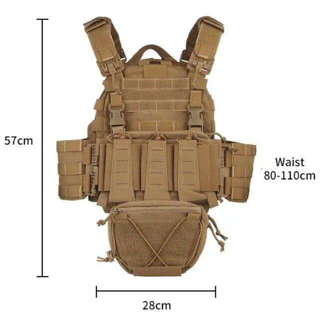DRAGOWA Tactical Raven taktikai mellény, olívazöld