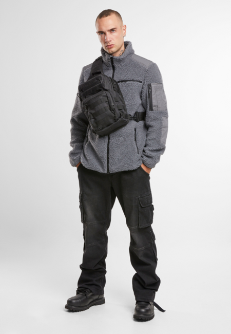 Brandit Ramble férfi polár kabát Teddyfleece, antracit