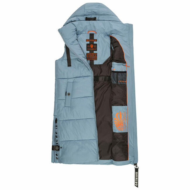 Navahoo Schnuffelchen női hosszú mellény, powder blue