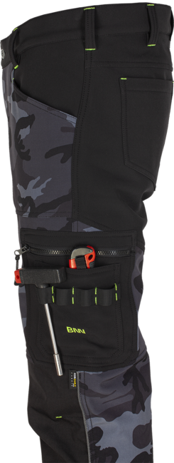 BENNON CAMOS softshell nadrág, fekete/szürke
