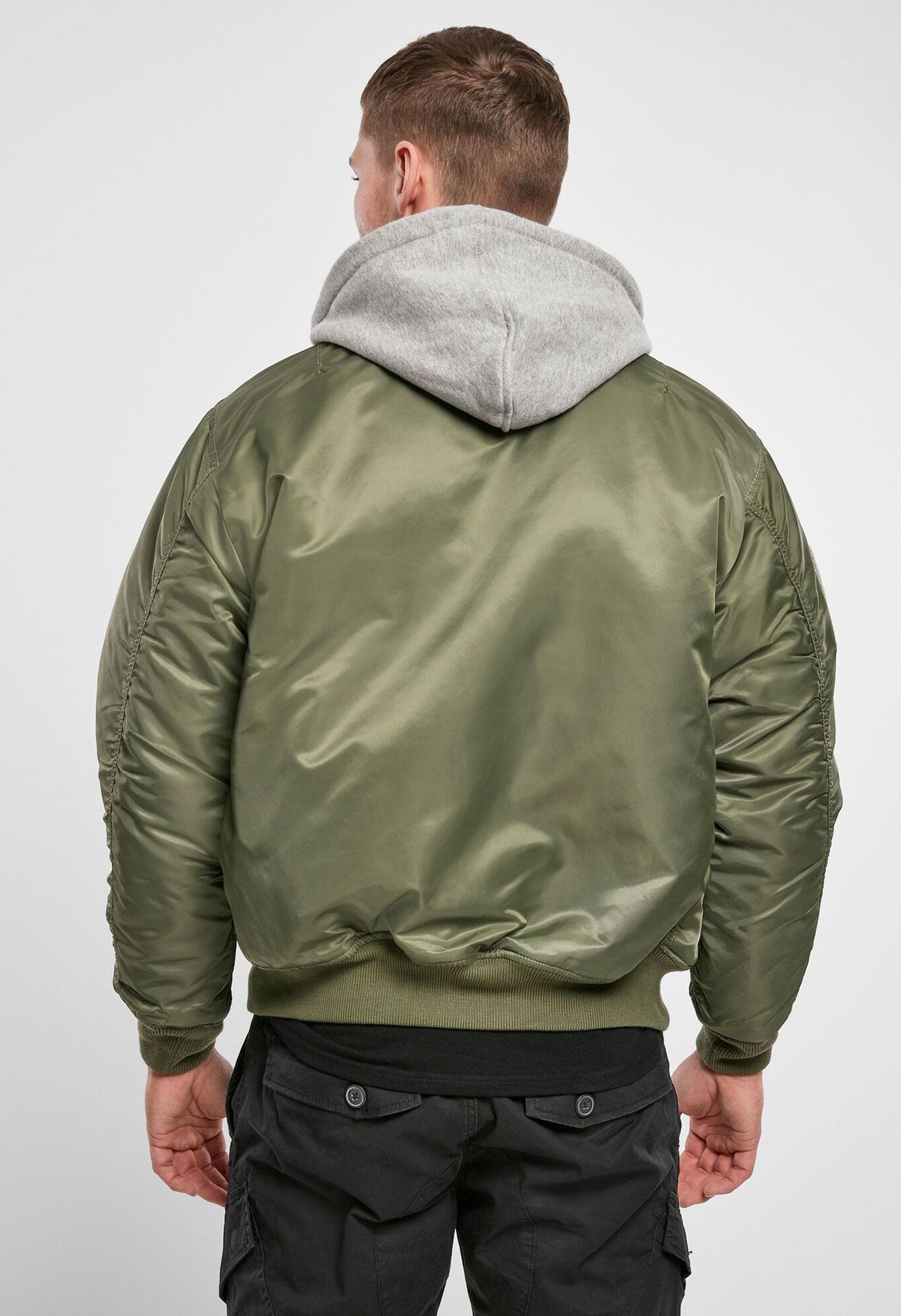 Brandit MA1 Hooded bomber bunda, olivová