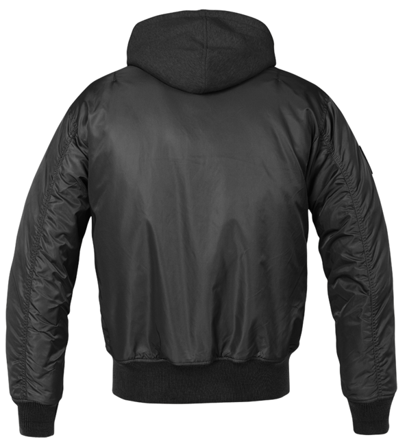 Brandit MA1 Hooded bomber kabát, fekete